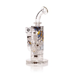 Robo-Bee Fortress 12" Clear Waterpipe