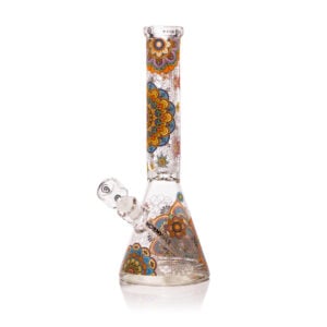 Mandala Myriad 14" Clear Beaker Bong